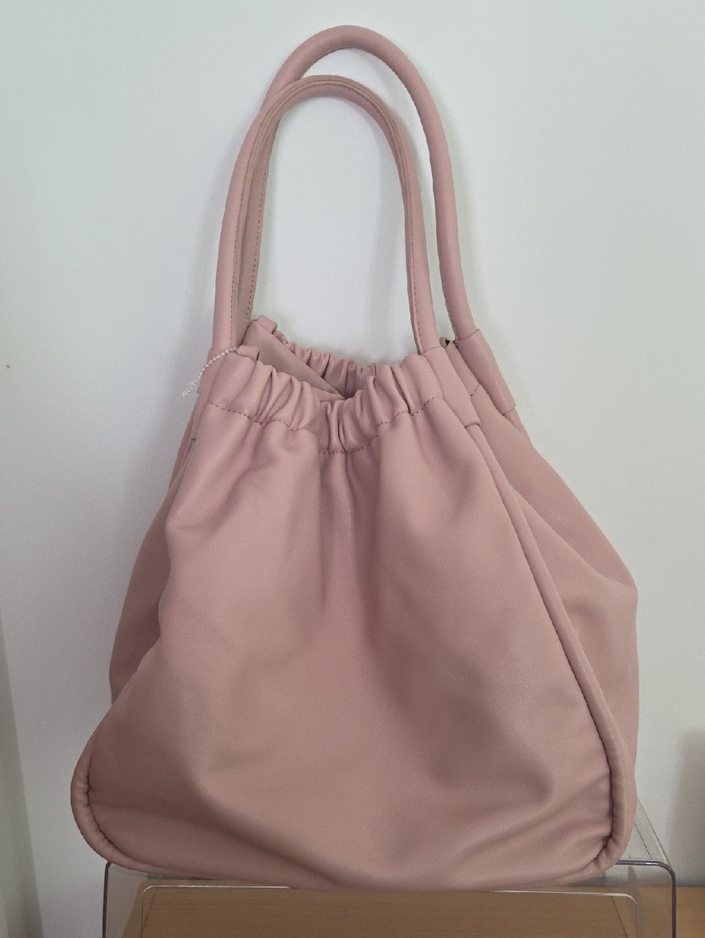 Pink large hobo bag